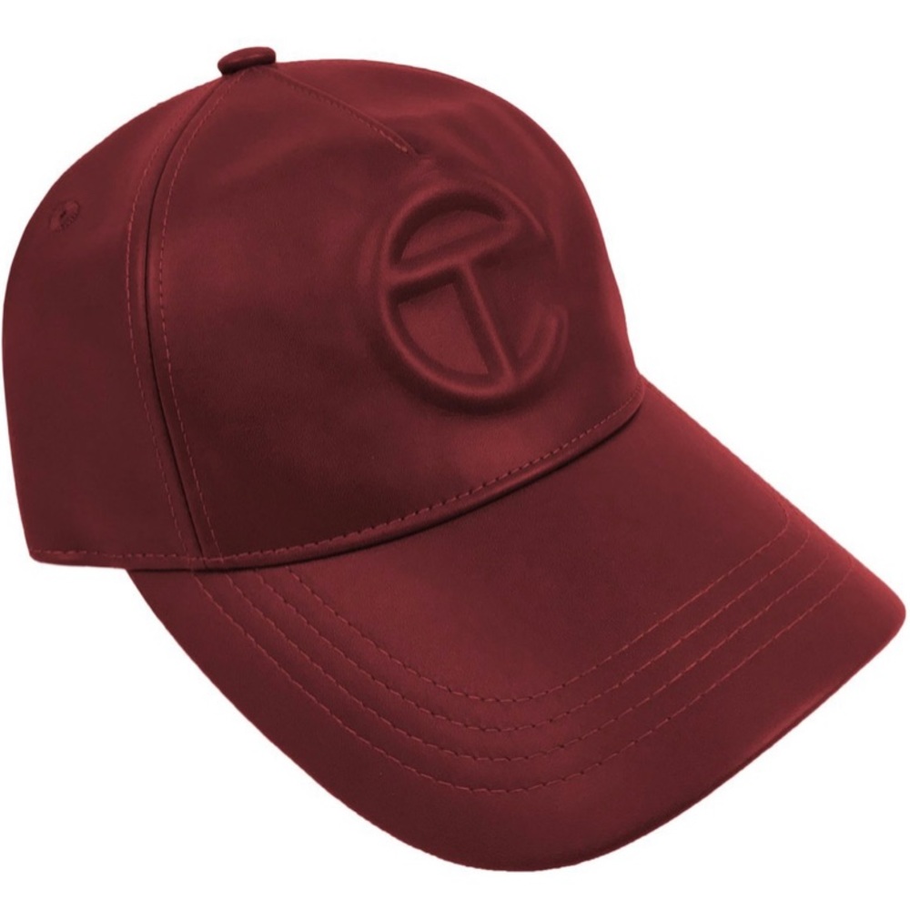 TELFAR Logo Embossed Hat - Oxblood
